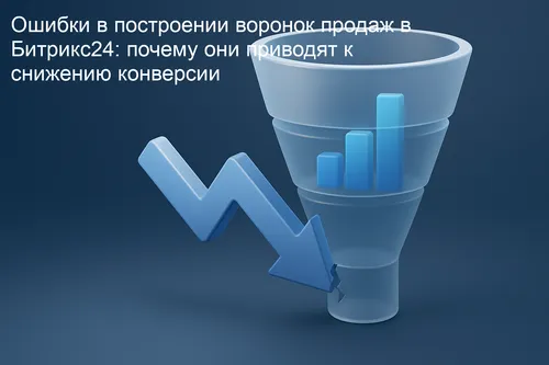 Ошибки в построении воронок продаж в Битрикс24: почему они приводят к снижению конверсии