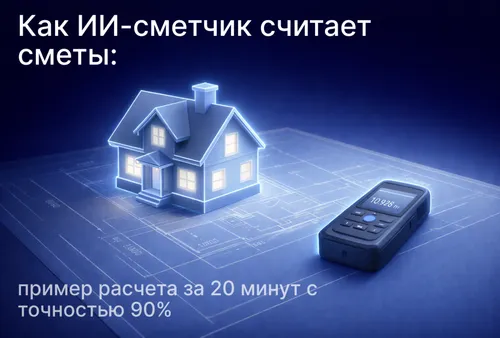 Как ИИ-сметчик считает сметы: пример расчета за 20 минут с точностью 90%