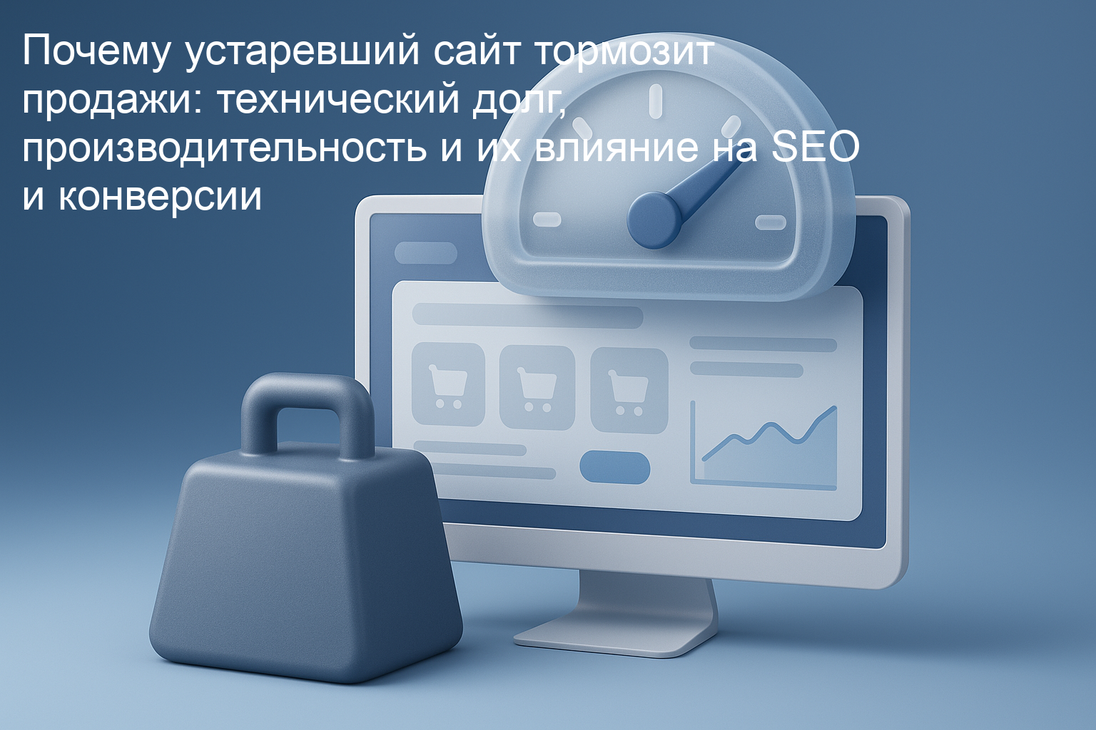 Почему устаревший сайт тормозит продажи: технический долг, производительность и их влияние на SEO и конверсии