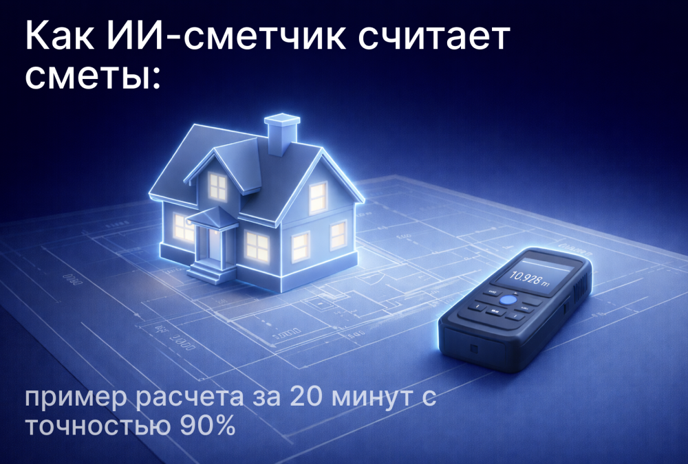 Как ИИ-сметчик считает сметы: пример расчета за 20 минут с точностью 90%