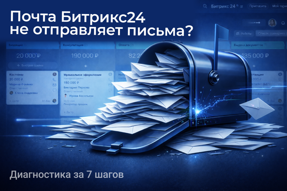 Почта Битрикс24 не отправляет письма? Диагностика за 7 шагов
