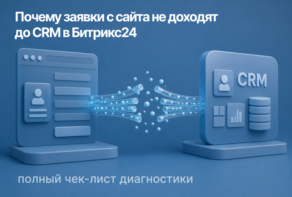 Почему заявки с сайта не доходят до CRM в Битрикс24: полный чек-лист диагностики