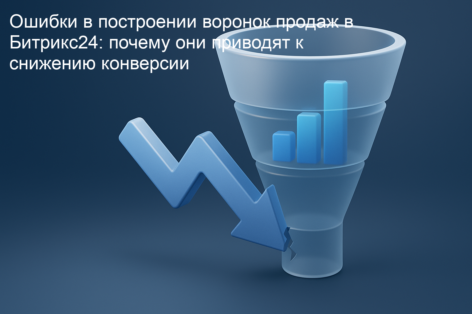 Ошибки в построении воронок продаж в Битрикс24: почему они приводят к снижению конверсии