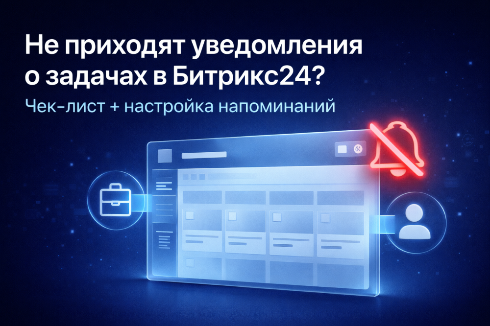Не приходят уведомления о задачах в Битрикс24? Чек-лист + настройка напоминаний